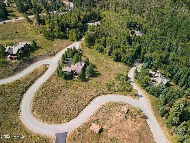a view of backyard with green space