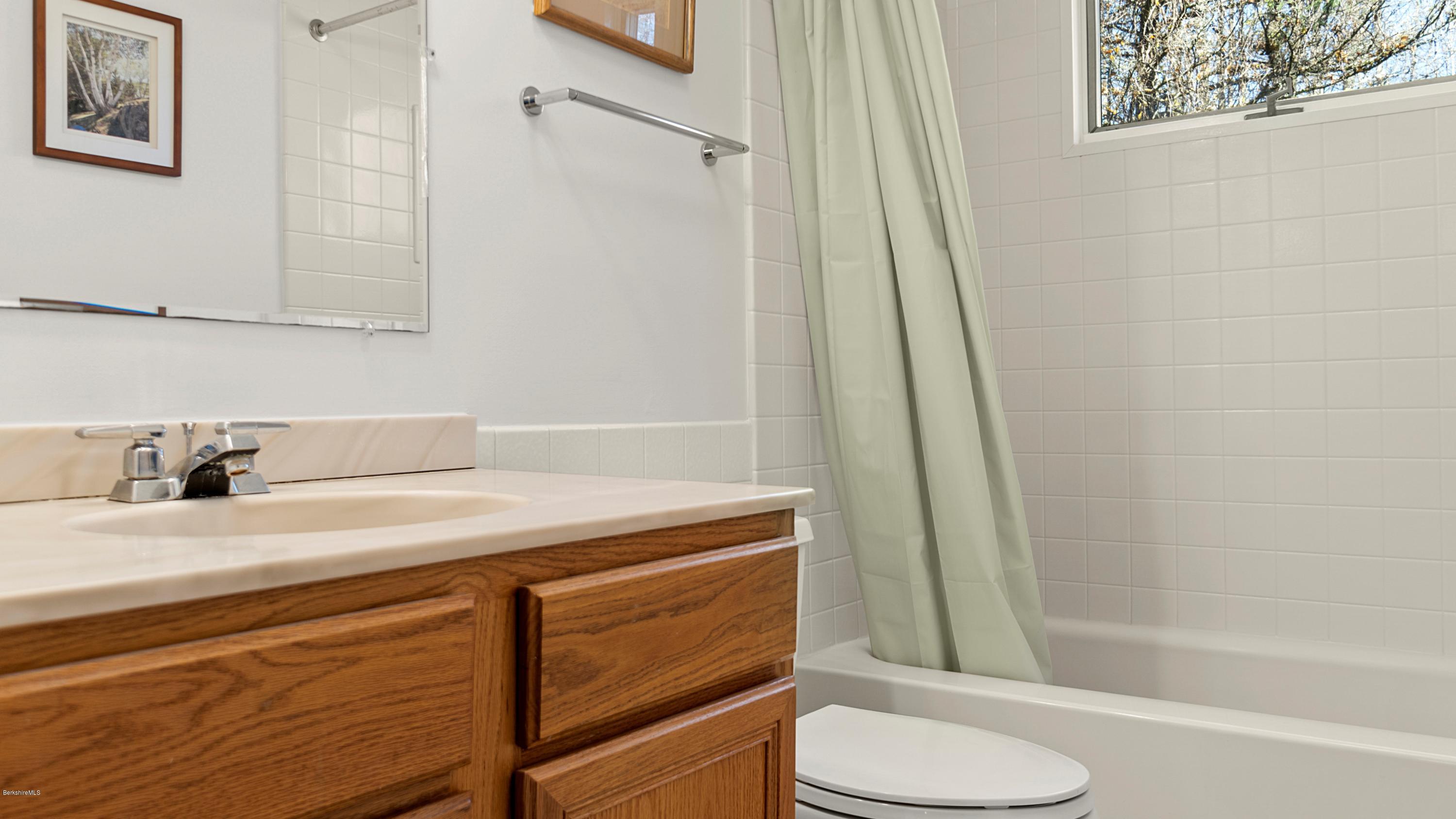23 Interlaken Road Stockbridge, MA 01266 - Photo 14 of 26 a bathroom with a sink a toilet and shower