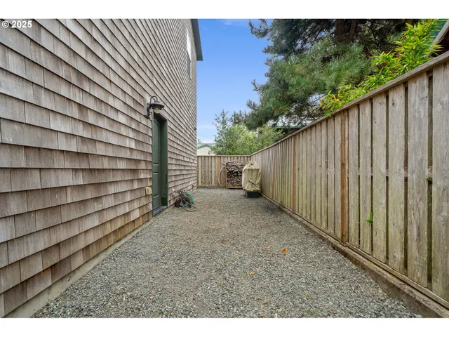 a backyard of a house