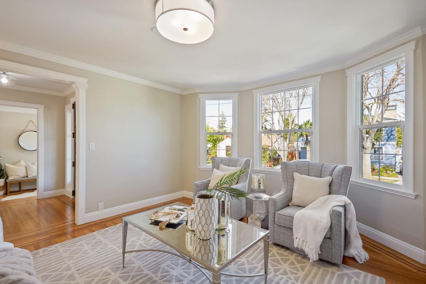 29 Bloomfield Road Burlingame, CA 94010 - Photo 26 of 54 a living room with furniture and wooden floor