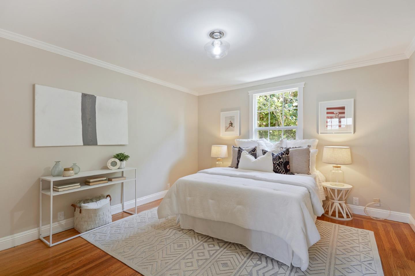 29 Bloomfield Road Burlingame, CA 94010 - Photo 34 of 54 a bedroom with a bed and wooden floor