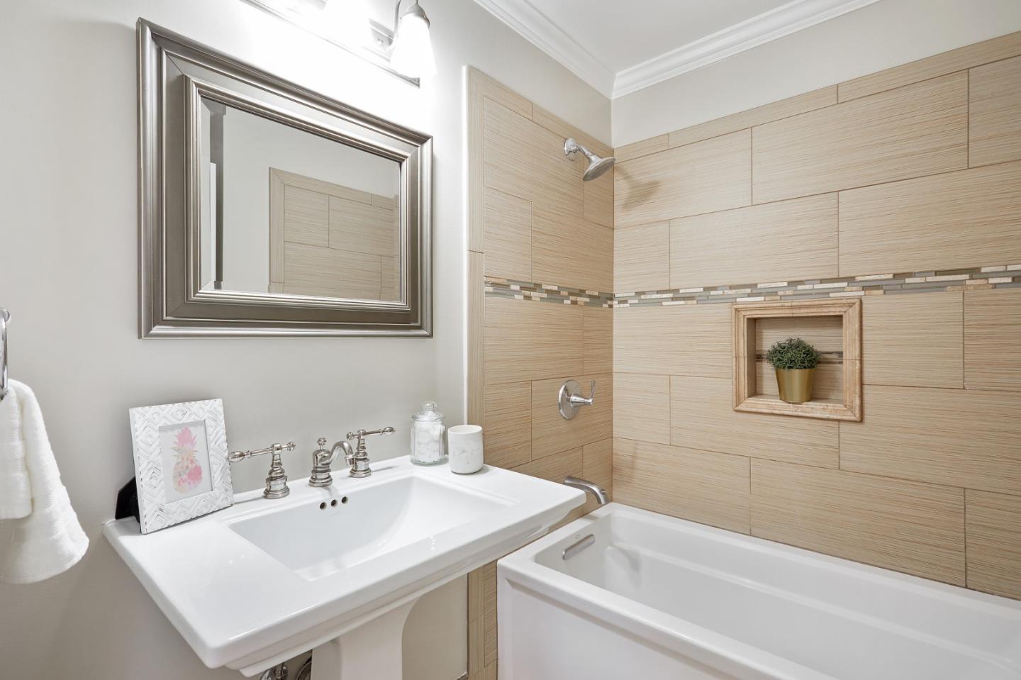 29 Bloomfield Road Burlingame, CA 94010 - Photo 42 of 54 a bathroom with a sink vanity and tub
