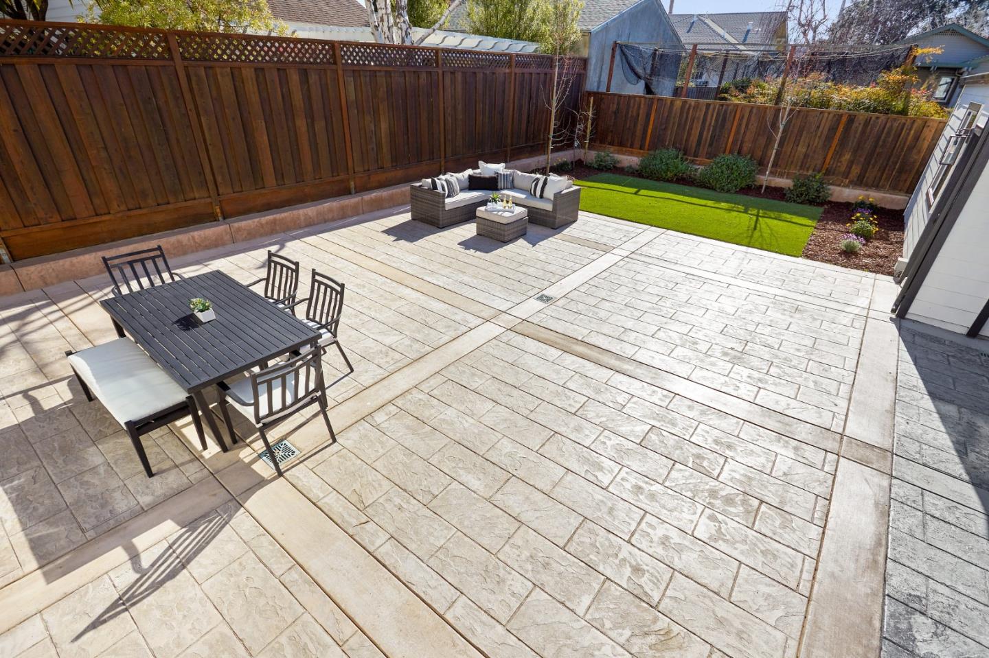 29 Bloomfield Road Burlingame, CA 94010 - Photo 49 of 54 a view of a backyard with a sitting area