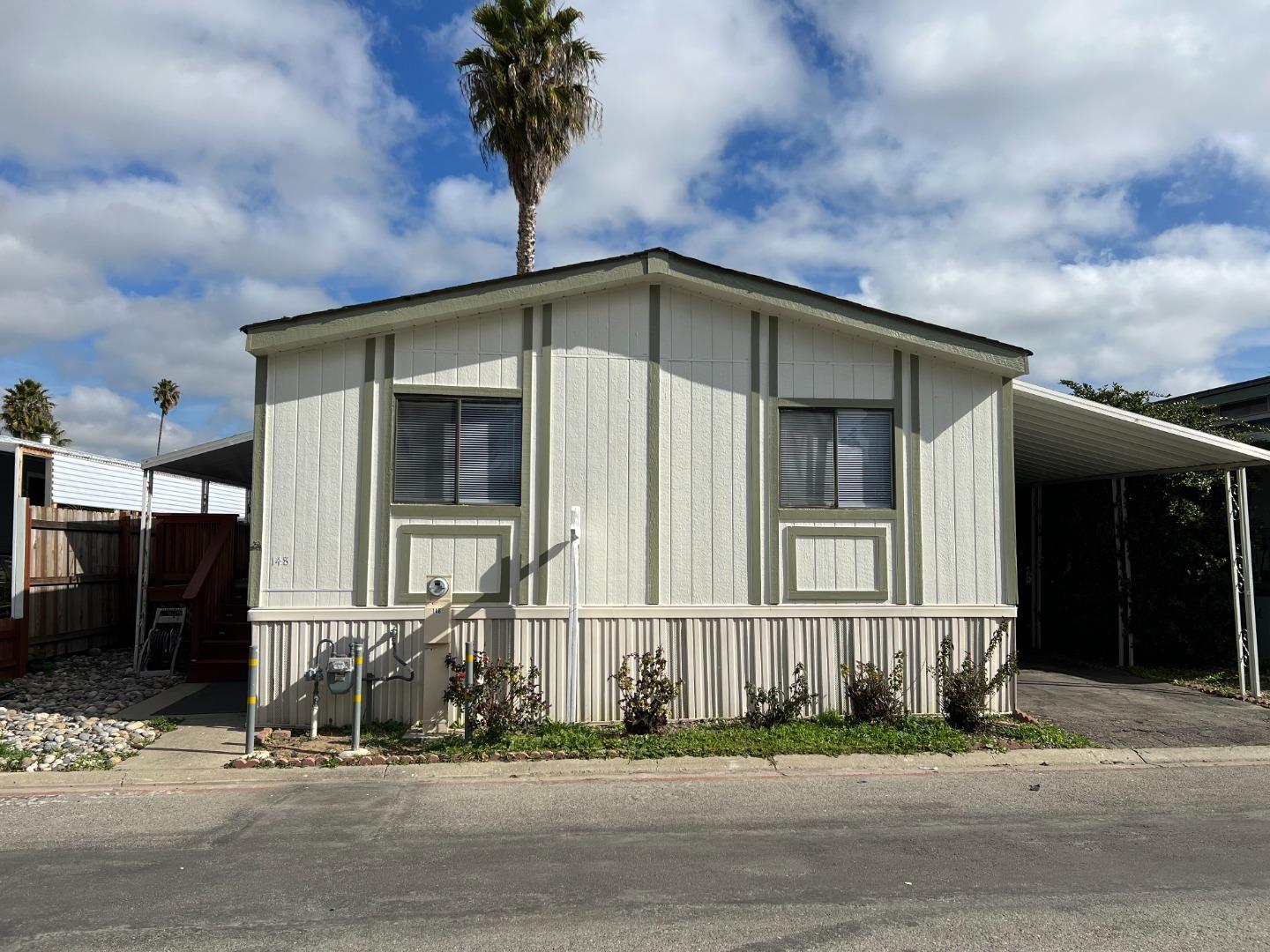 a front view of house