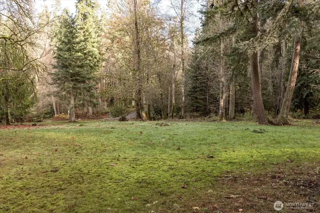 a view of outdoor space with deck and yard