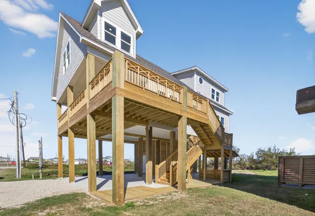 a view of a building with a street