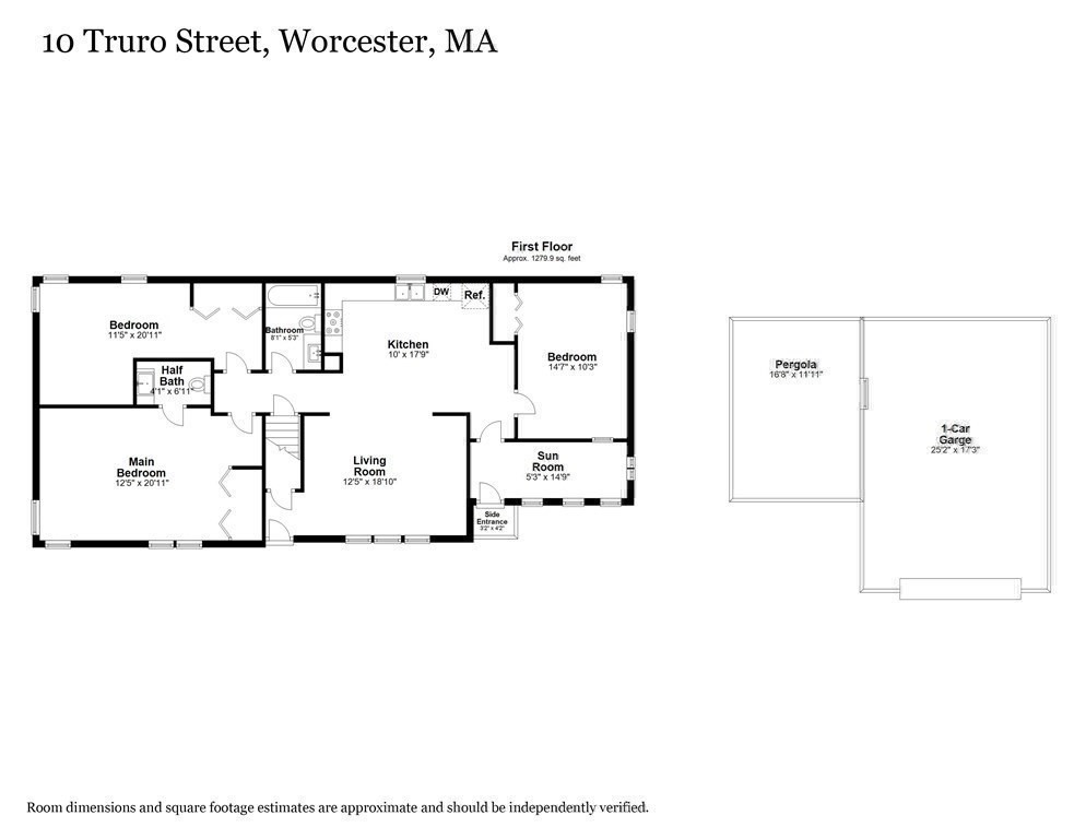 10 Truro Street Worcester, MA 01603 - Photo 31 of 32 a picture of a floor plan