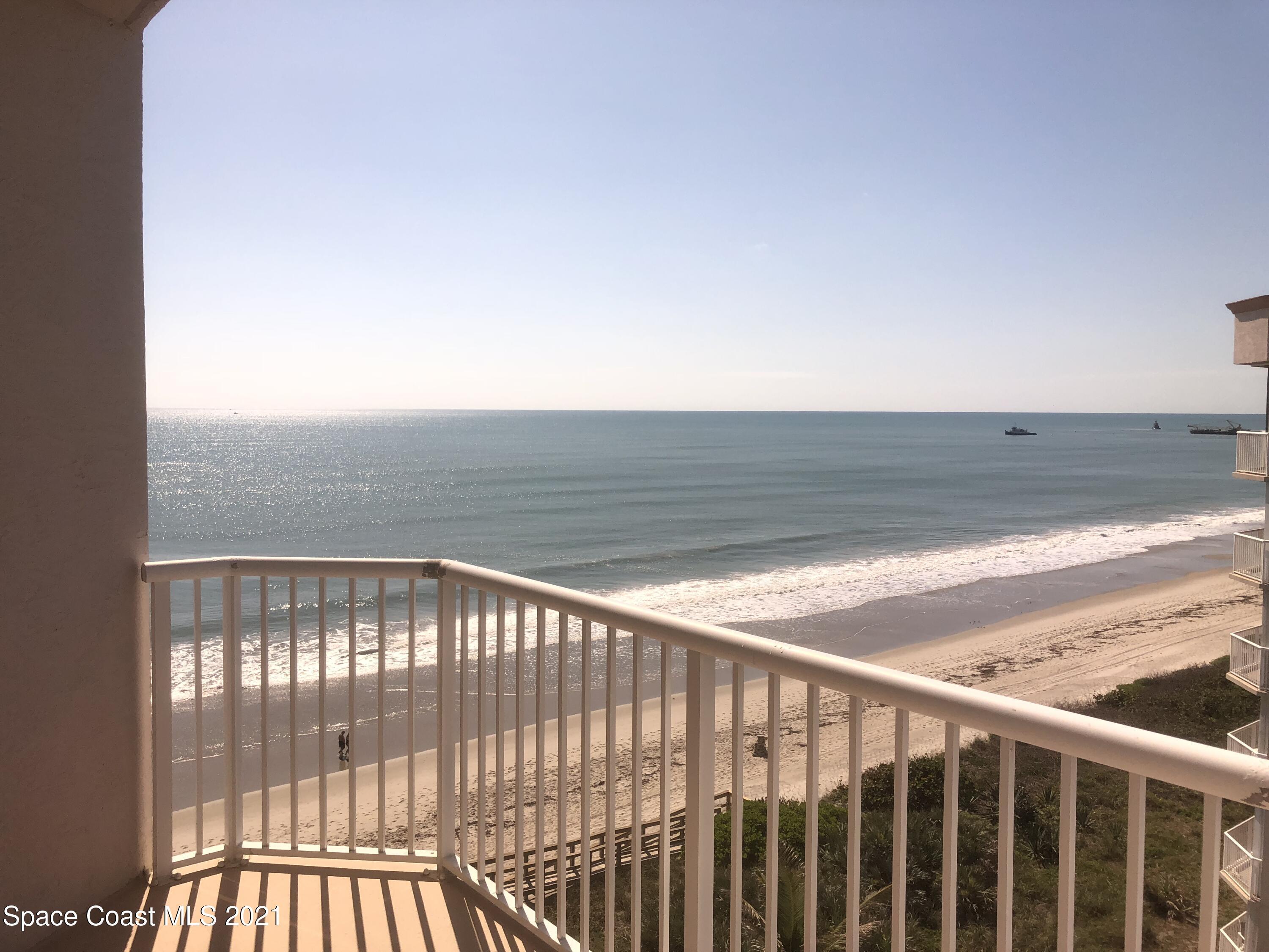 2075 Florida A1A, Unit 2705 Indian Harbour Beach, FL 32937 - Photo 22 of 30 a view of balcony with ocean