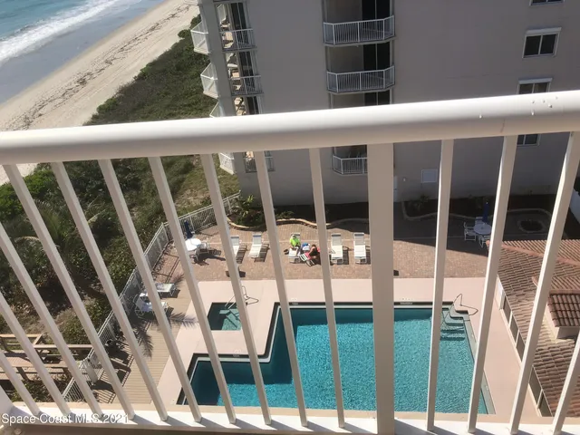 a view of outdoor from balcony