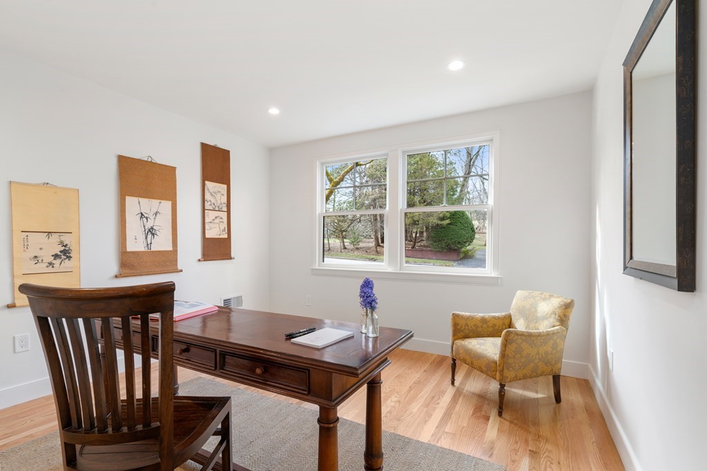28 Tyler Road Belmont, MA 02478 - Photo 12 of 25 a view of a dining room with furniture window and outside view