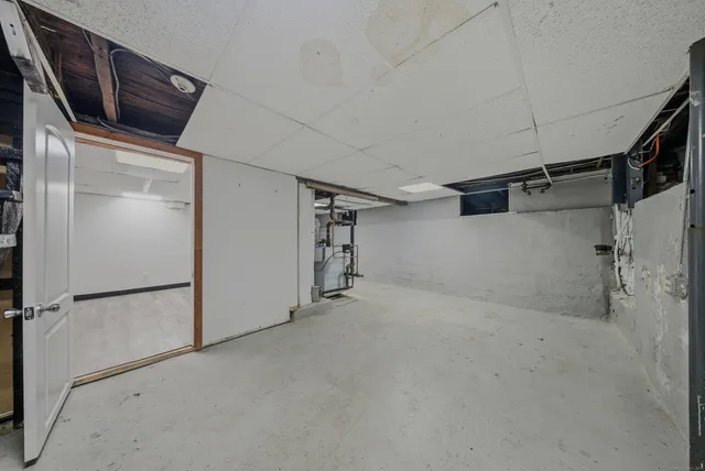 a view of a room with rack on the wall