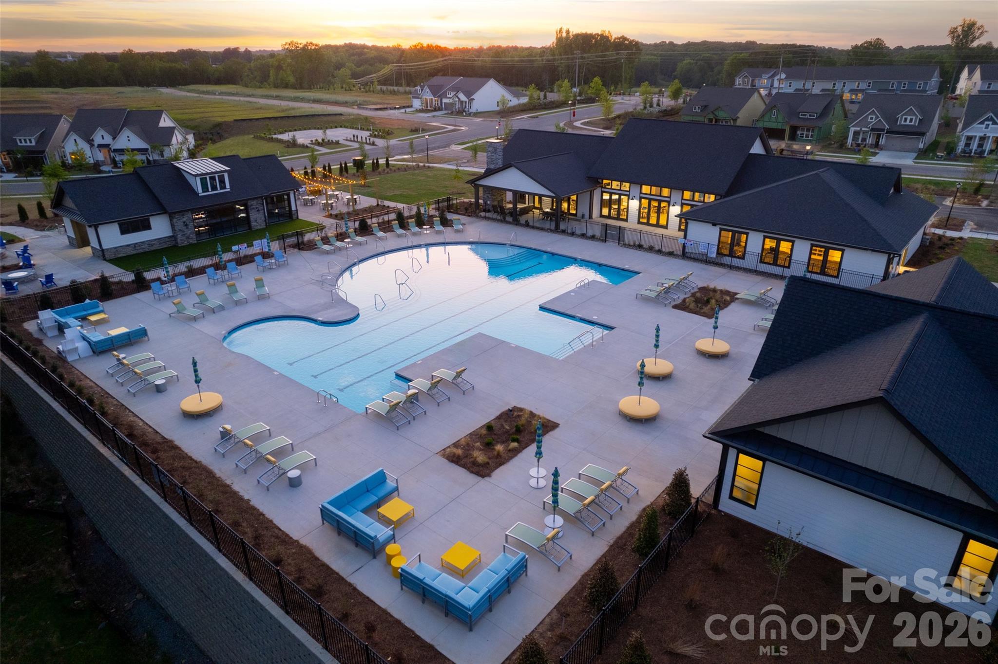 1007 Meander Lane Waxhaw, NC 28173 - Photo 34 of 35 a view of a city from a terrace