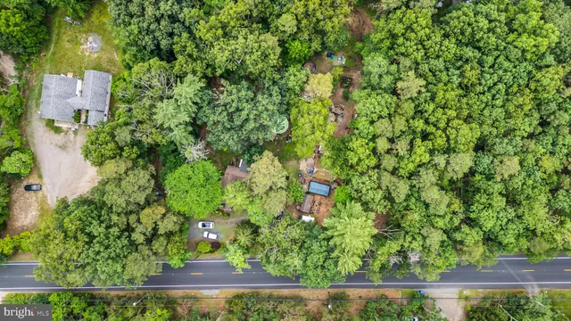 a view of street from balcony