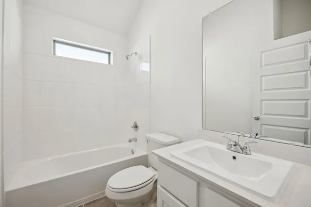a bathroom with a sink a toilet and a bathtub