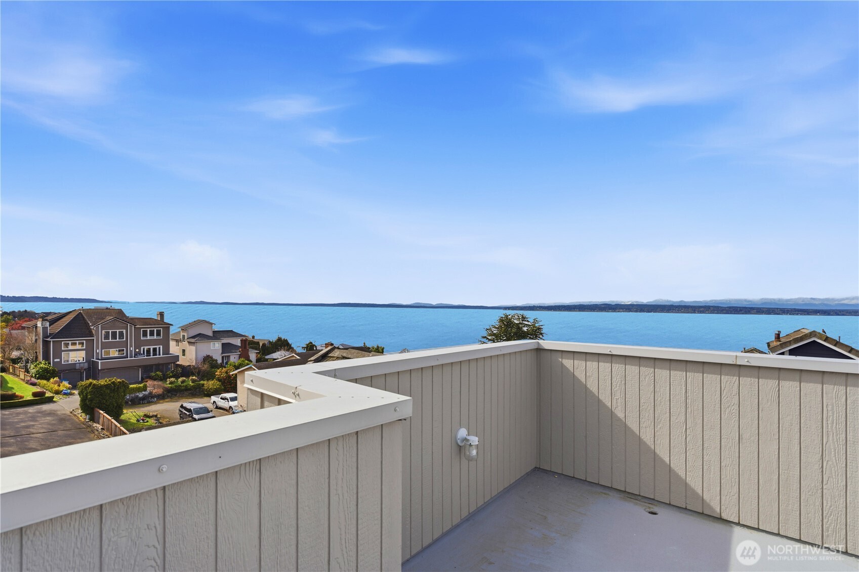 2626 Northwest 204th Street Shoreline, WA 98177 - Photo 27 of 35 a view of a terrace with a workspace