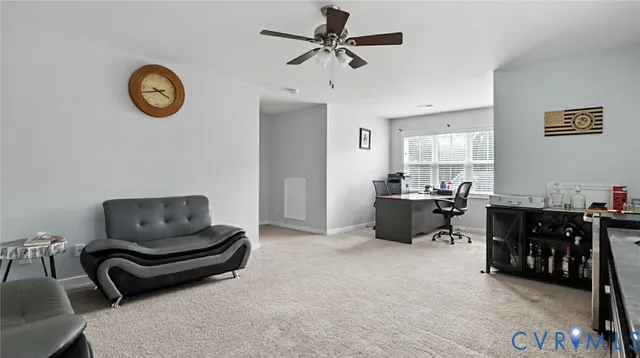 a view of workspace with cabinet