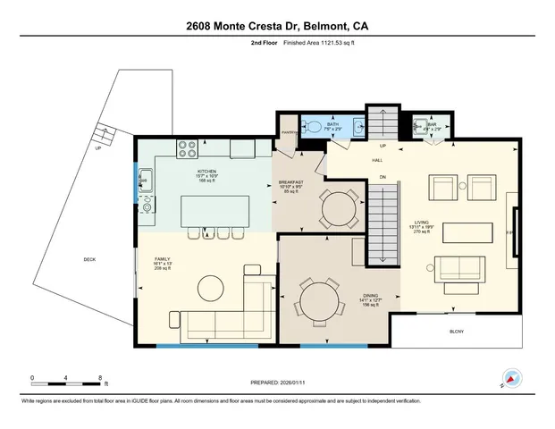 $2,495,000 | 2608 Monte Cresta Drive, Belmont, CA 94002