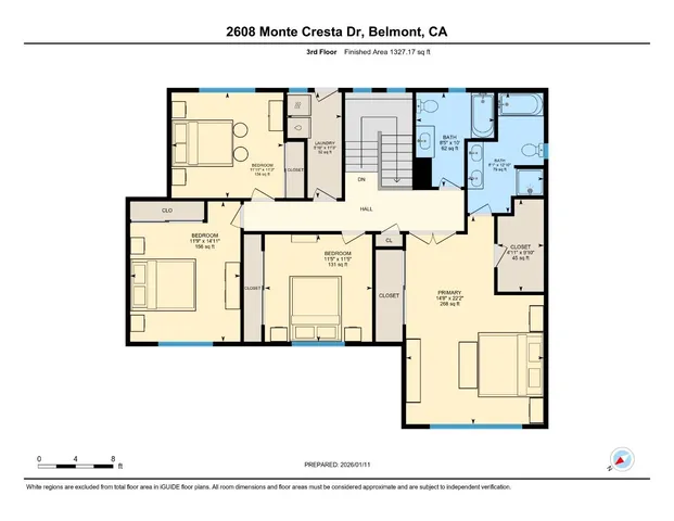 $2,495,000 | 2608 Monte Cresta Drive, Belmont, CA 94002