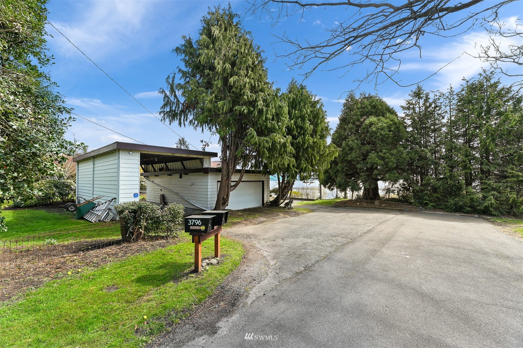3796 Bancroft Road Bellingham, WA 98225 - Photo 36 of 38 a view of a house with backyard and a tree