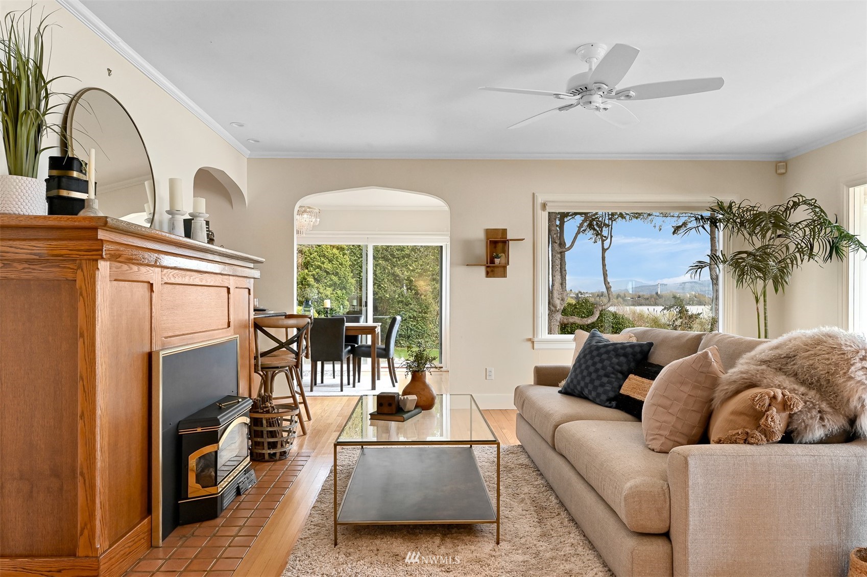 3796 Bancroft Road Bellingham, WA 98225 - Photo 8 of 38 a living room with furniture and a large window