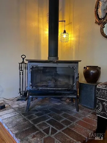 a close view of a stove in a room