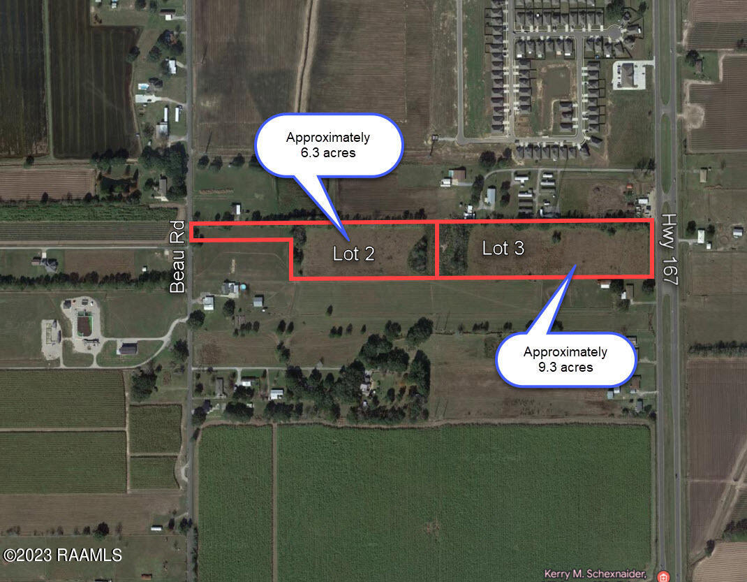 Tbd Beau Road Maurice, LA 70555 - Photo 1 of 12 Lot2 Lot 3