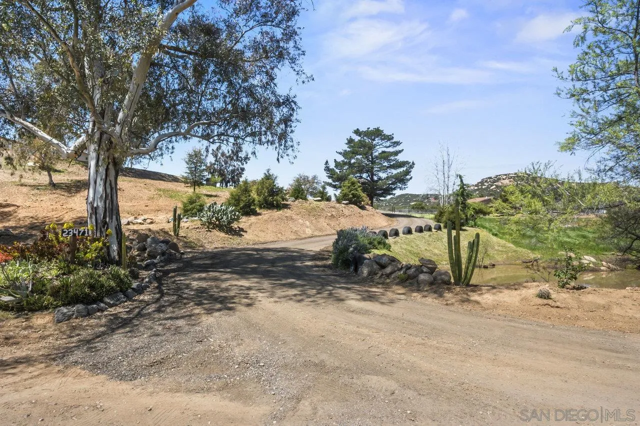 23471 Japatul Valley Road Alpine, CA 91901 - Photo 3 of 57 a view of a road with a tree in the background