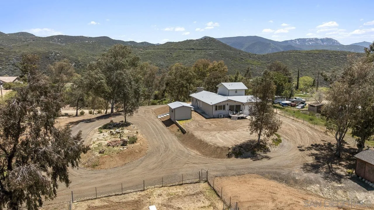 23471 Japatul Valley Road Alpine, CA 91901 - Photo 46 of 57 a view of a town with mountains in the background