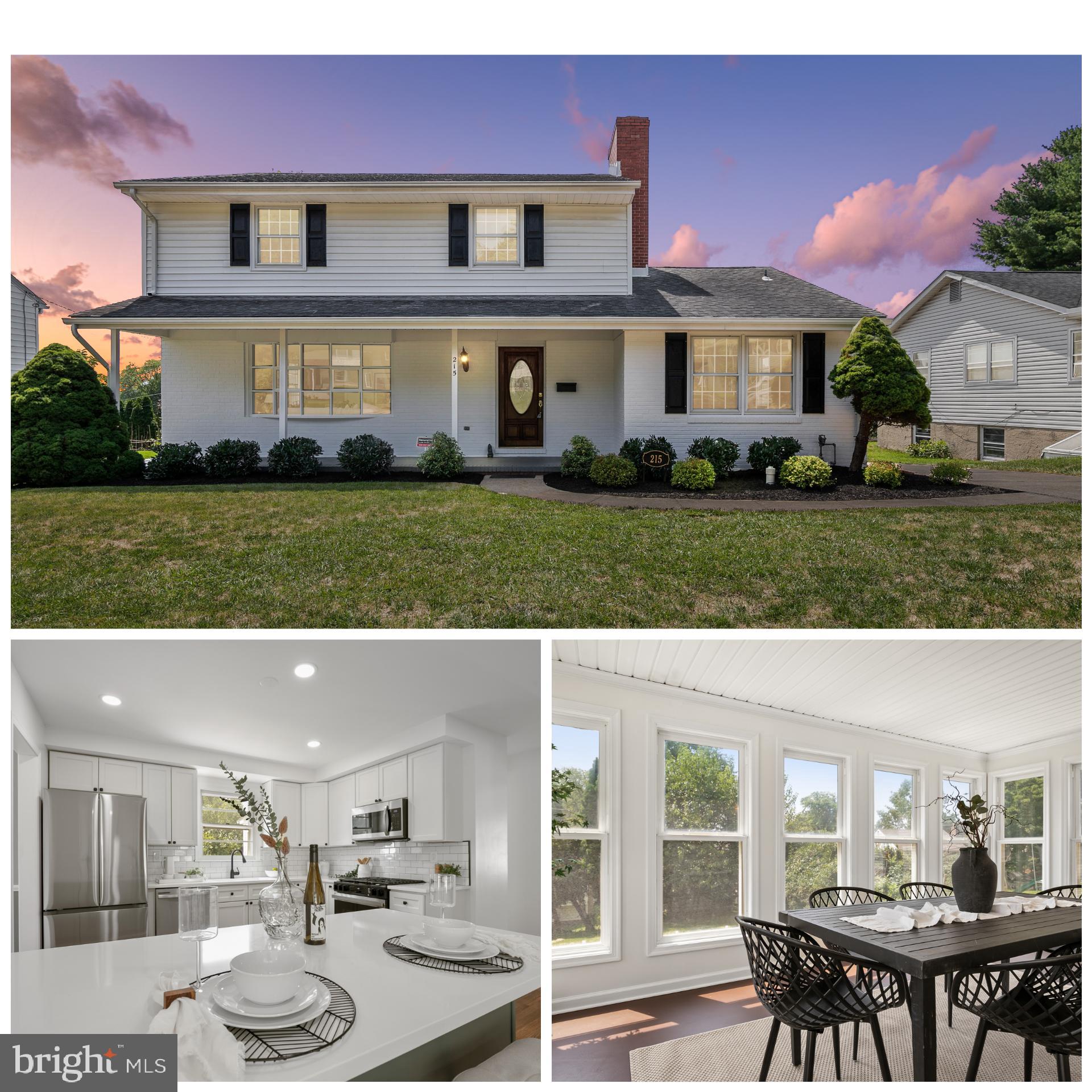 215 East Timonium Road Lutherville-Timonium, MD 21093 - Photo 1 of 33 a front view of a house with a garden and patio