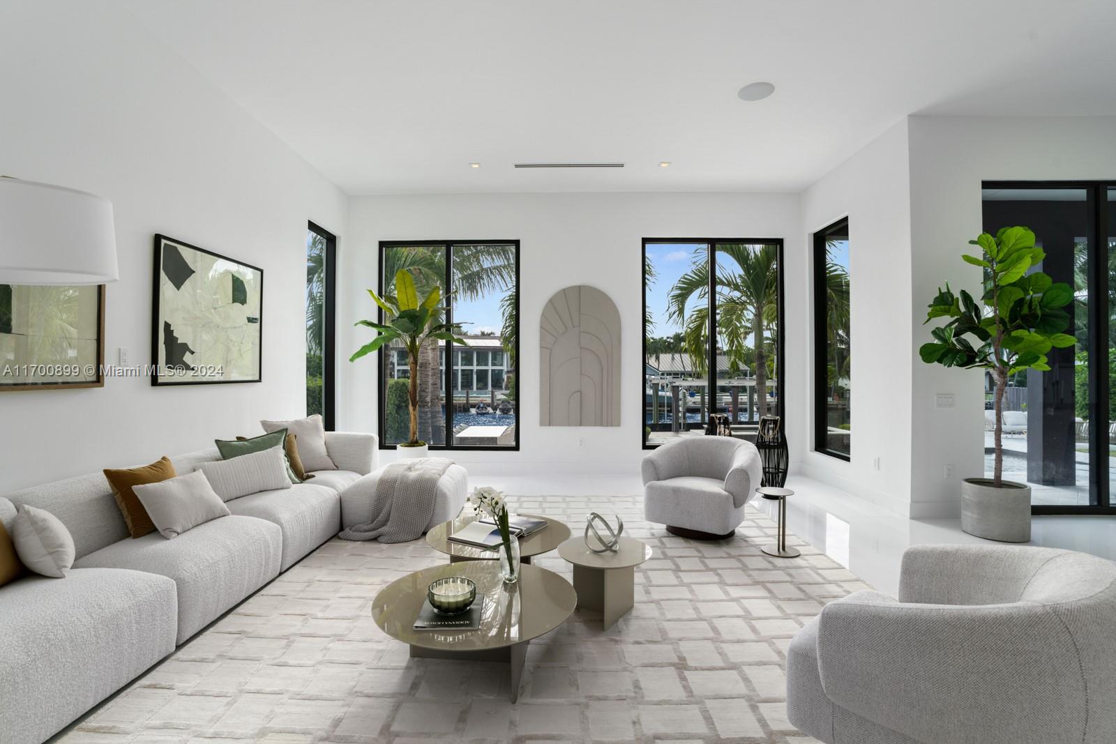 2040 Northeast 121st Road North Miami, FL 33181 - Photo 4 of 43 a living room with furniture and a large window