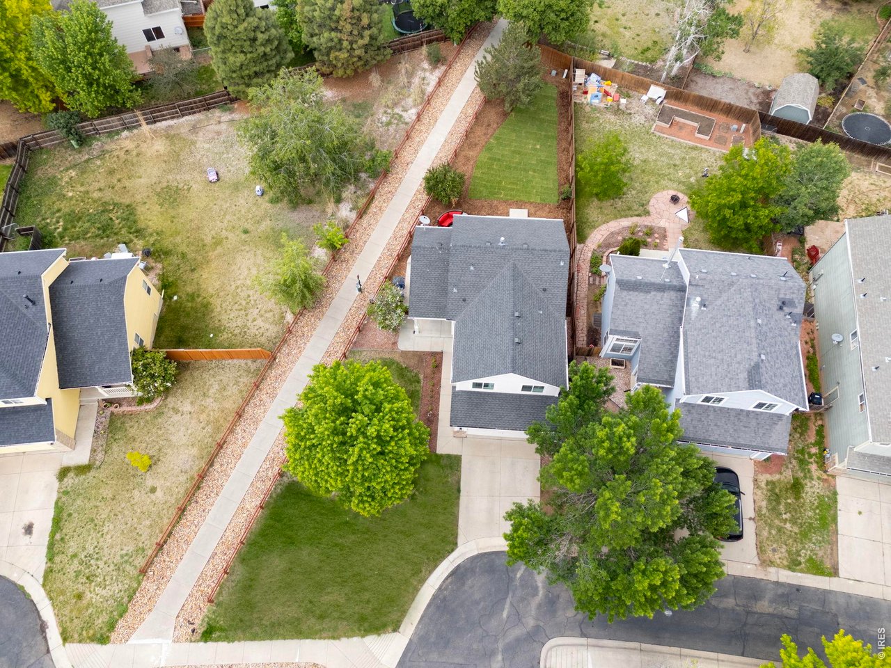 6531 St Vrain Ranch Boulevard Firestone, CO 80504 - Photo 28 of 30 an aerial view of a house with outdoor space