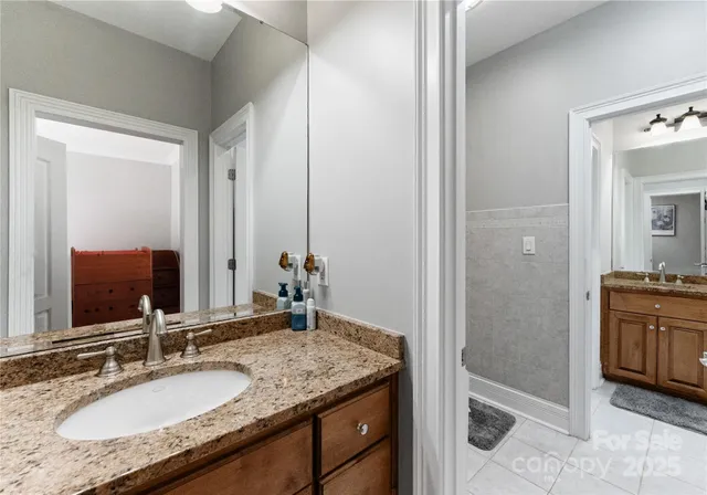 a view of a balcony with wooden floor
