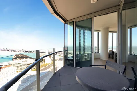 a view of balcony with couch