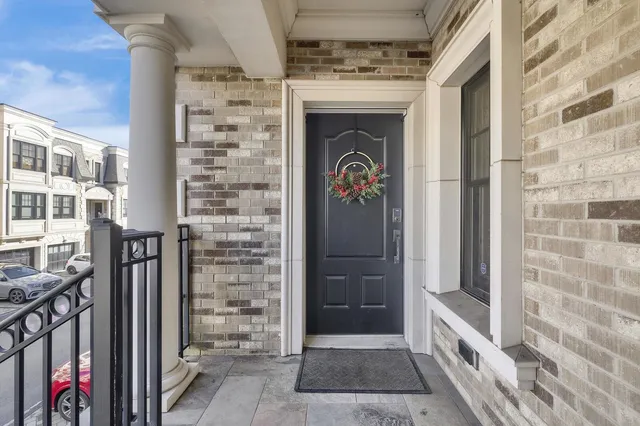 a view of a entryway door of the house