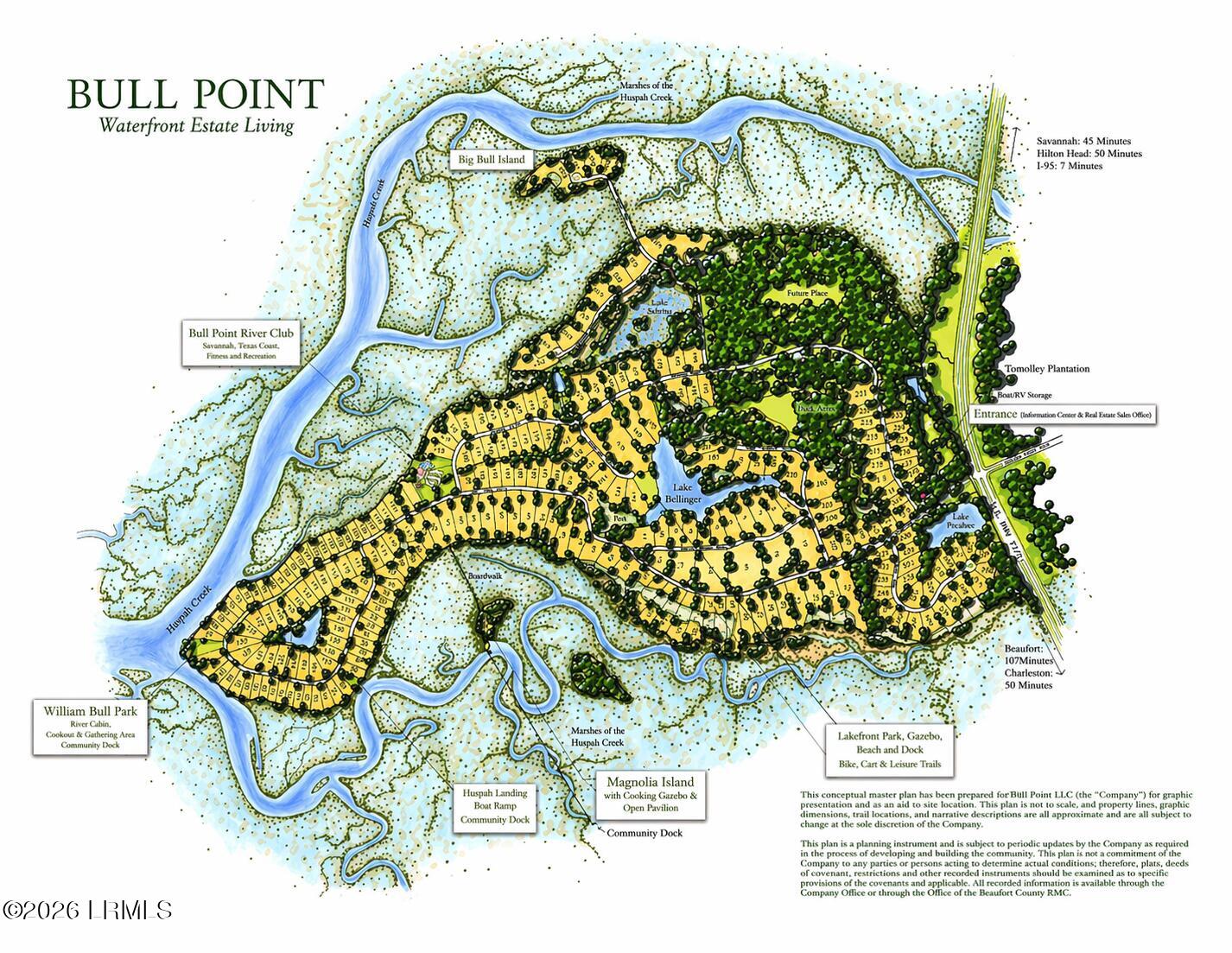 24 Blake Lane Seabrook, SC 29940 - Photo 44 of 44 Bull Pt Map