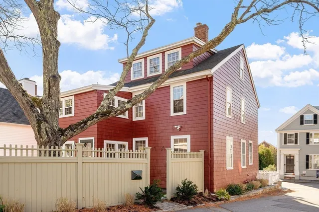 a car parked in front of a house