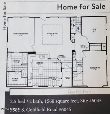 3301 South Goldfield Road, Unit 6045 Apache Junction, AZ 85119 - Photo 43 of 43 Bellissima-Floor-Plan