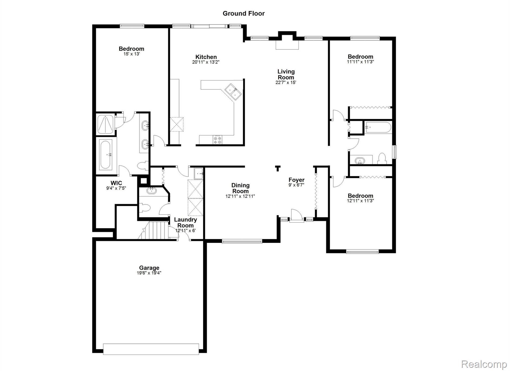 109 Rabbit Run Road Carleton, MI 48117 - Photo 41 of 42 109 Rabbit Run, Carleton MI - Floor 1.jpg