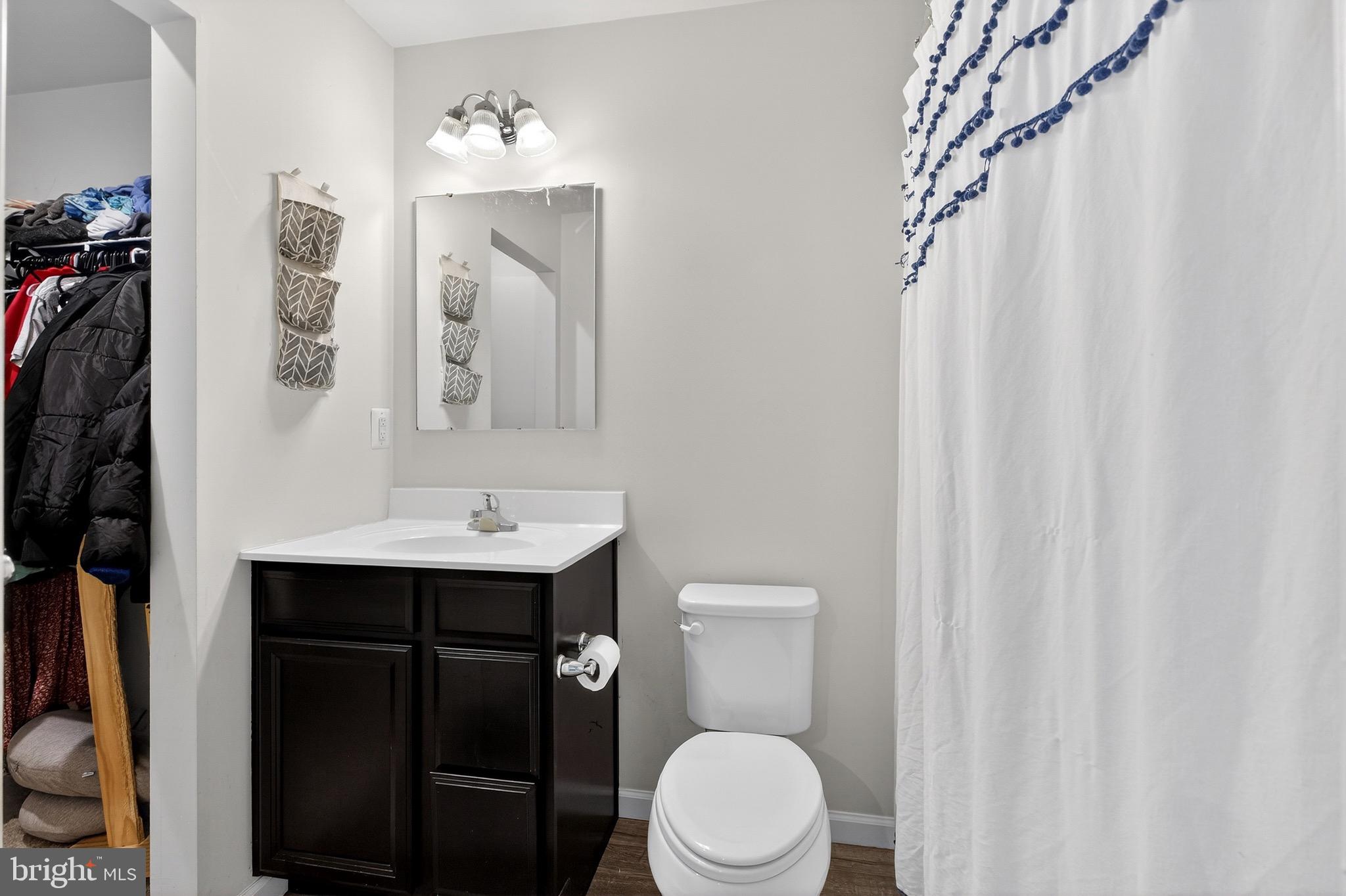 34 Blackgum Road Elkton, MD 21921 - Photo 21 of 37 a bathroom with a sink a toilet and shower curtain