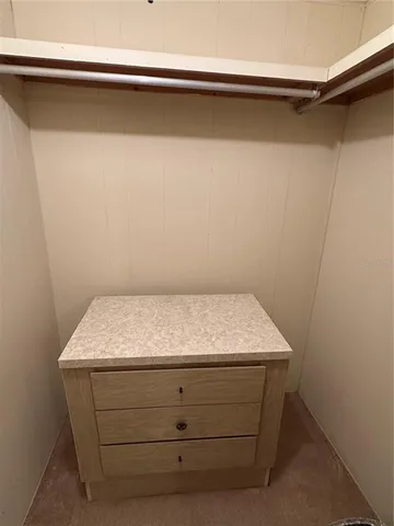 a close view of closet