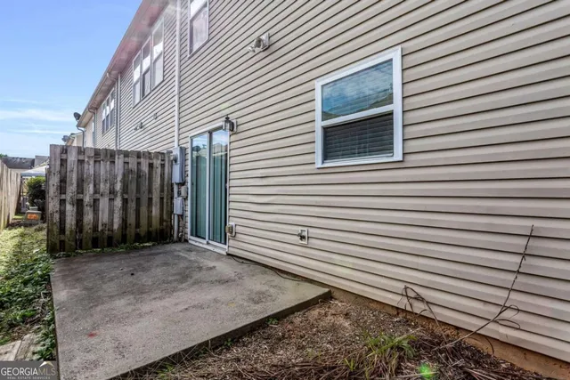 a view of a house with a door