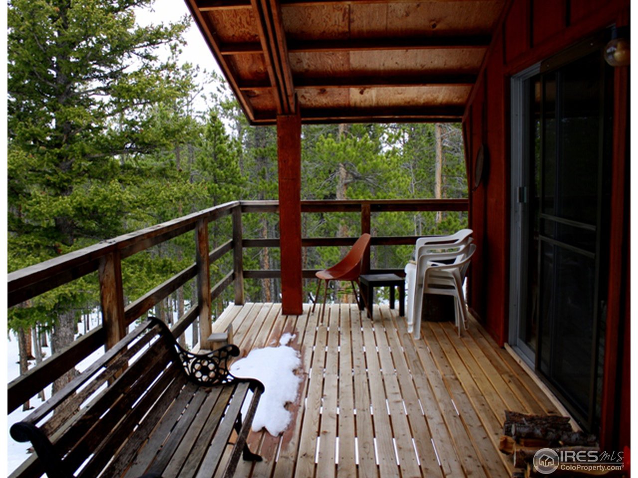 368 Shawnee Road Red Feather Lakes, CO 80545 - Photo 3 of 14 Covered deck
