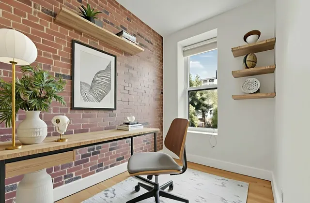 a bedroom with bed and a window