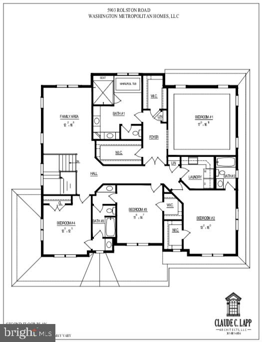 5903 Rolston Road Bethesda, MD 20817 - Photo 5 of 6 Second Floor Plan