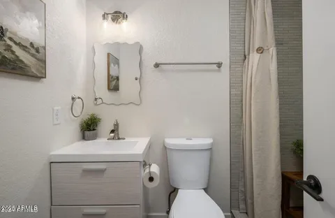 a table and chairs in a patio