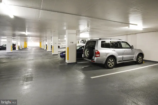 a view of a car parking