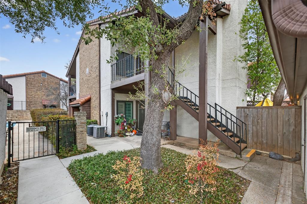 a view of a fountain in the balcony