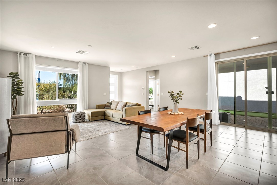 1012 East Sunset Road Henderson, NV 89011 - Photo 43 of 77 Dining room with recessed lighting and light tile patterned flooring