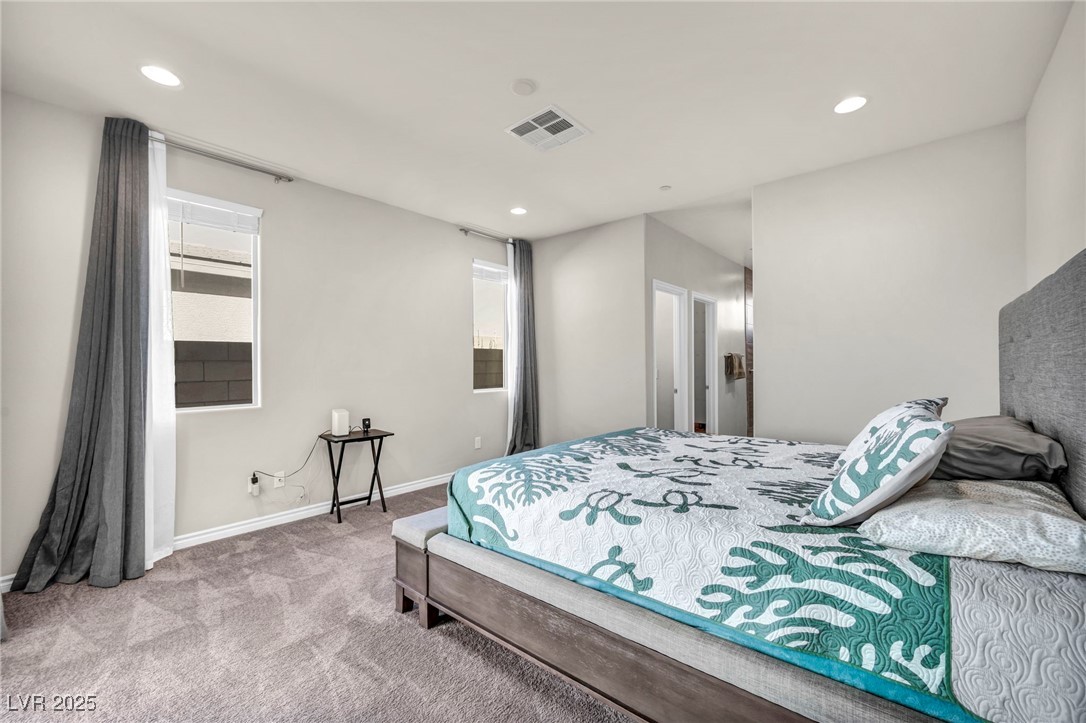 1012 East Sunset Road Henderson, NV 89011 - Photo 54 of 77 Bedroom with carpet floors and recessed lighting