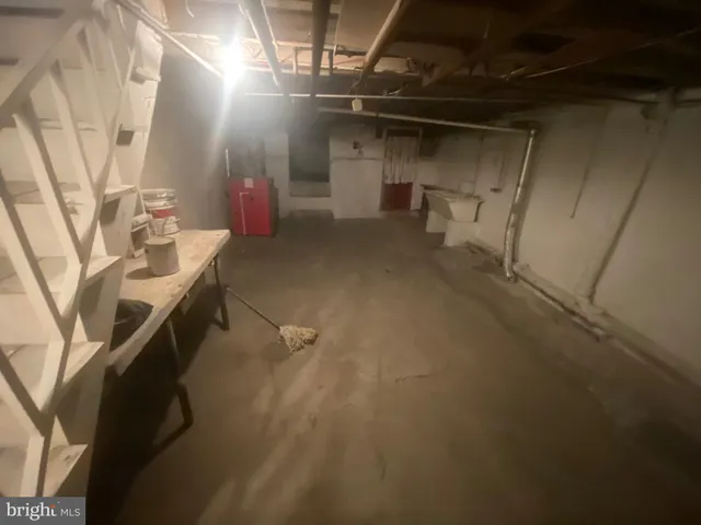 a view of storage and utility room